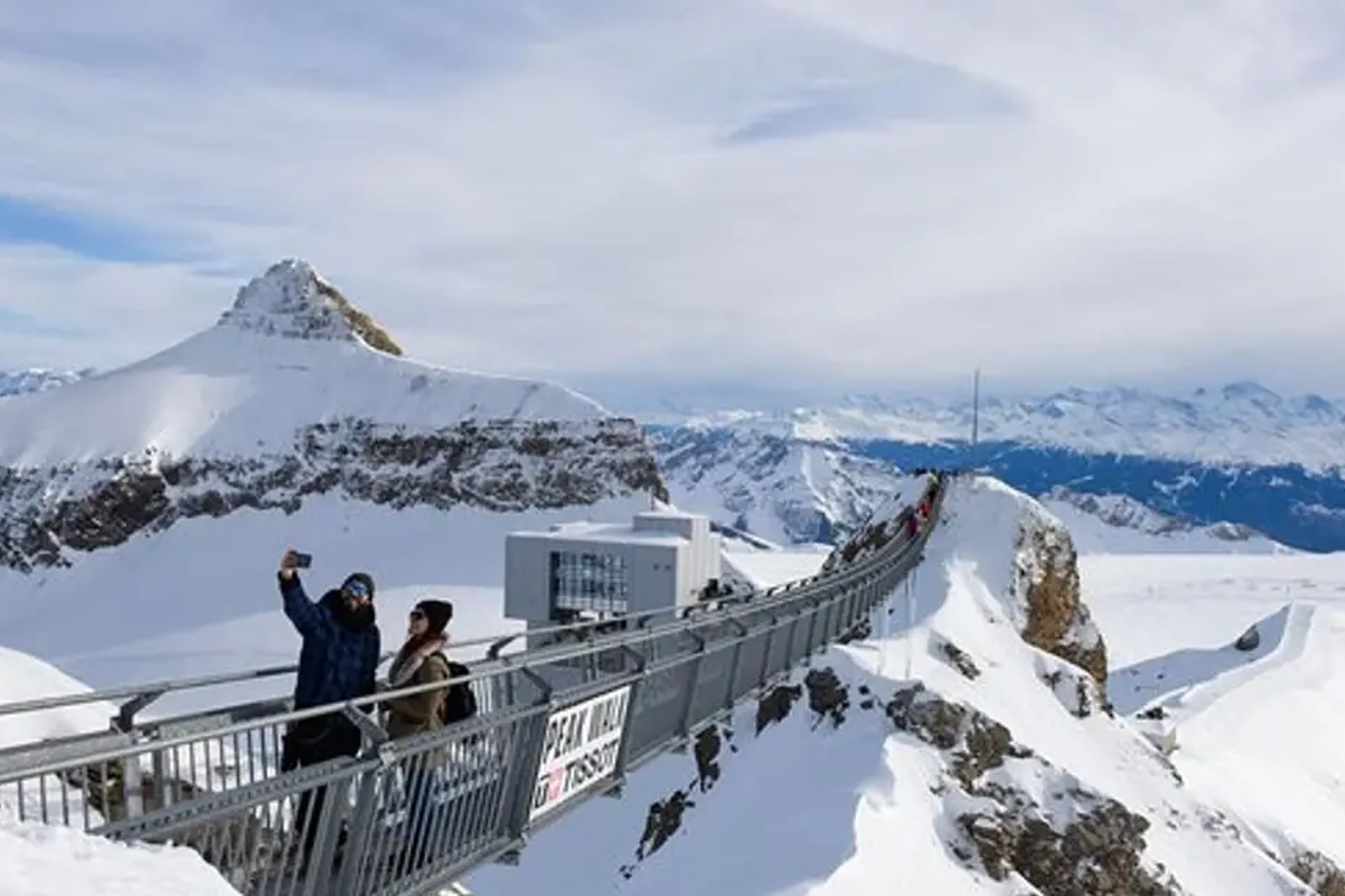Glacier 3000 and Montreux Riviera from Geneva