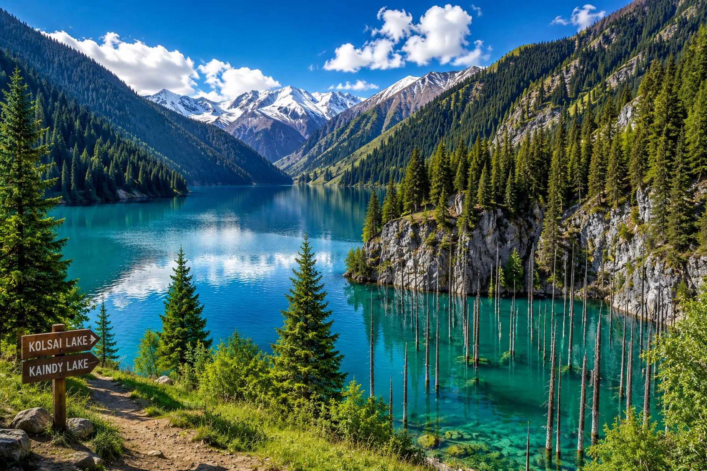Kolsai- und Kaindy-Seen