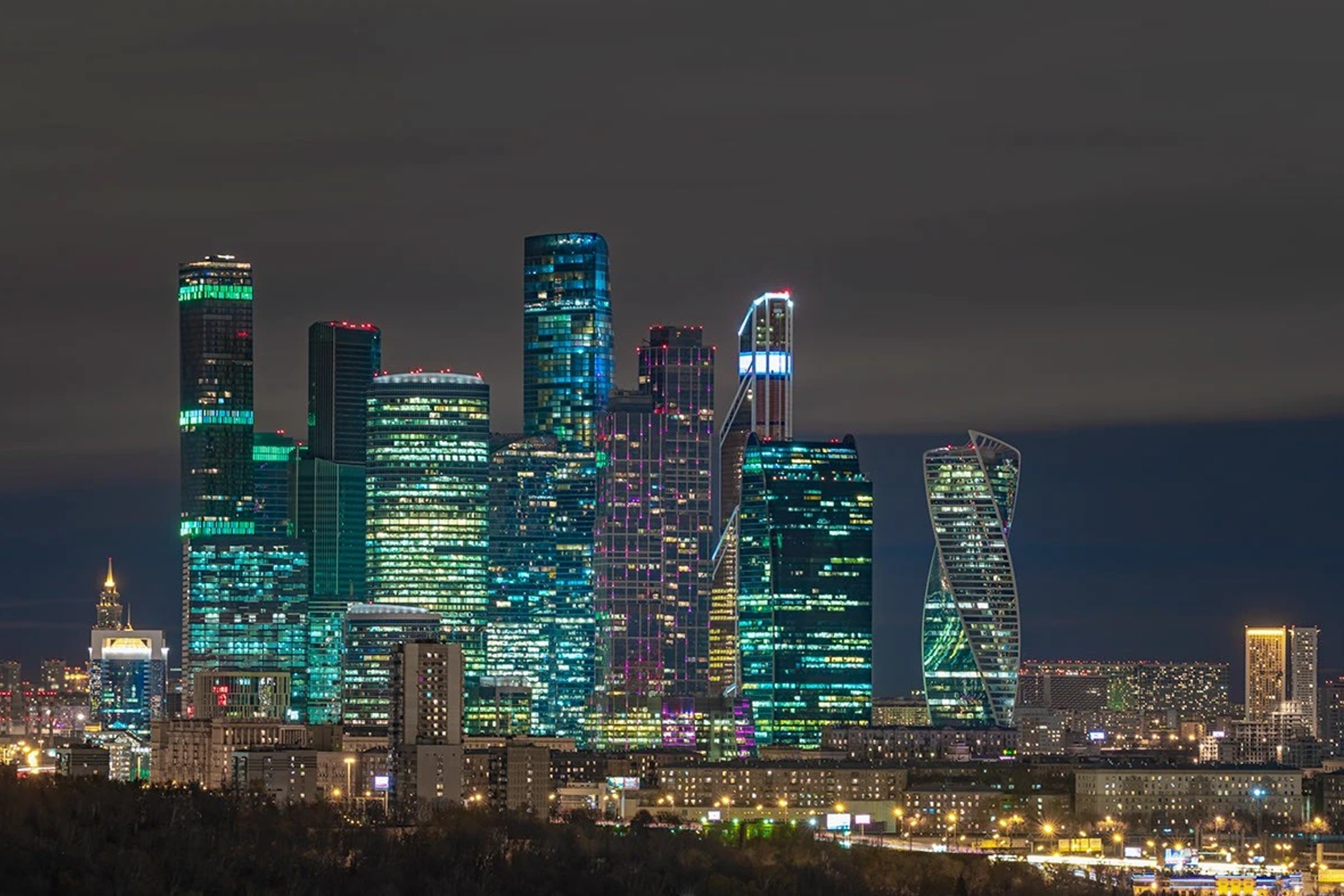 Moskau bei Nacht