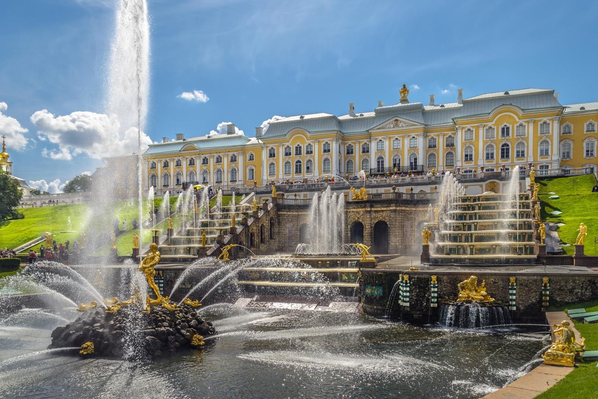 Parque de Peterhof (solo parque, sin palacio)