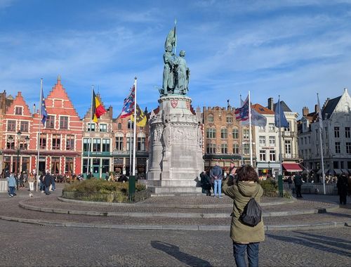 Transport from Paris to Bruges and Audio Guided Tour