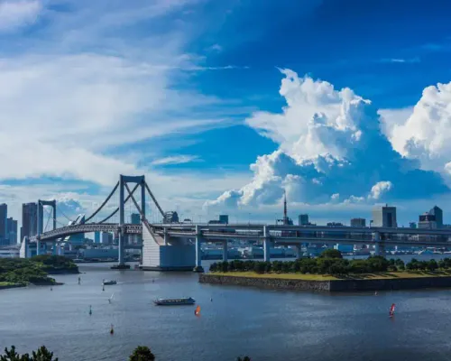 Cruise between Asakusa and Odaiba by Tokyo Mizube Line in Tokyo